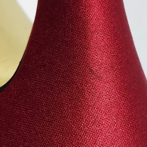 Nina Women's Red Peep Toe High-Heel W/Black Rhinestones Size 7.5 & 8.5 - Picture 12 of 13